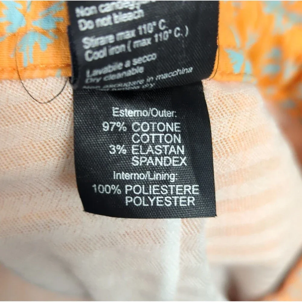 Zegna Sport Swim Trunks Men's L Orange Travel Vacation Beach